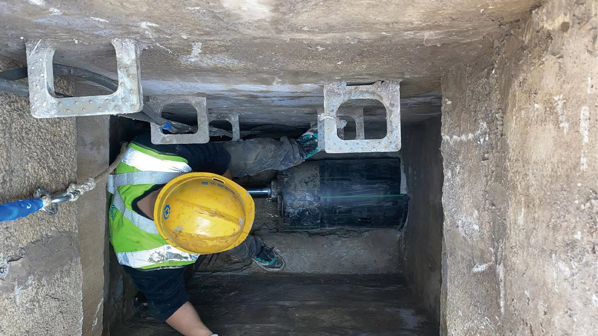 站前HDPE短管内衬法